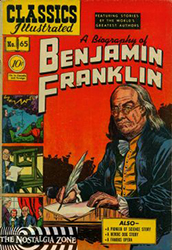 Classics Illustrated [Gilberton] (1941) 65 (Benjamin Franklin) HRN64 (1st Print) 