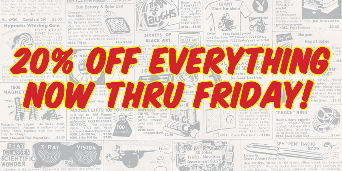 twenty percent off sale