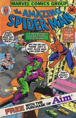 The Amazing Spider-Man Aim Toothpaste [Marvel] (1980) nn