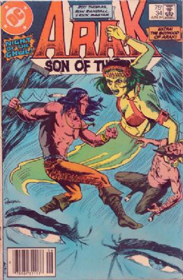 Arak, Son Of Thunder [DC] (1981) 34 (Newsstand)
