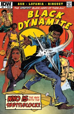 Black Dynamite [IDW] (2014) 4 (Main June Lofamia Cover)
