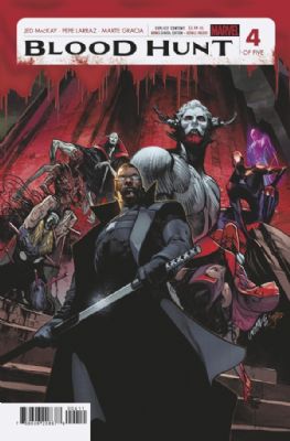 Blood Hunt: Red Band [Marvel] (2024) 4 (1st Print) (Main Pepe Larraz Cover) (Unbagged)