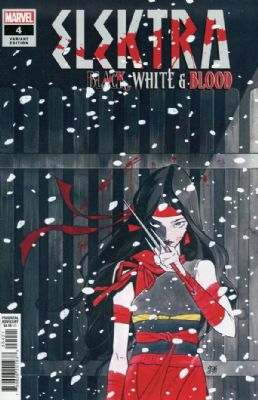 Elektra: Black White And Blood [Marvel] (2022) 4 (Variant Peach Momoko Cover)