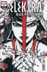 Elektra: Black White And Blood [Marvel] (2022) 4 (Variant Kevin Eastman Cover)