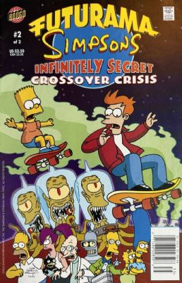 Futurama / Simpsons Infinitely Secret Crossover Crisis [Bongo] (2002) 2 (Newsstand)
