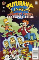 Futurama / Simpsons Infinitely Secret Crossover Crisis [Bongo] (2002) 2 (Newsstand)