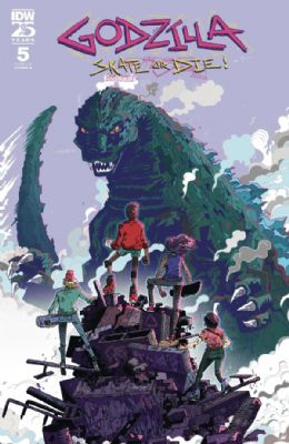Godzilla: Skate Or Die [IDW] (2024) 5 (Main Louie Joyce Cover)