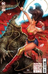 Justice League Vs. Godzilla Vs. Kong [DC] (2023) 2 (Variant David Nakayama Left Connecting Cover)