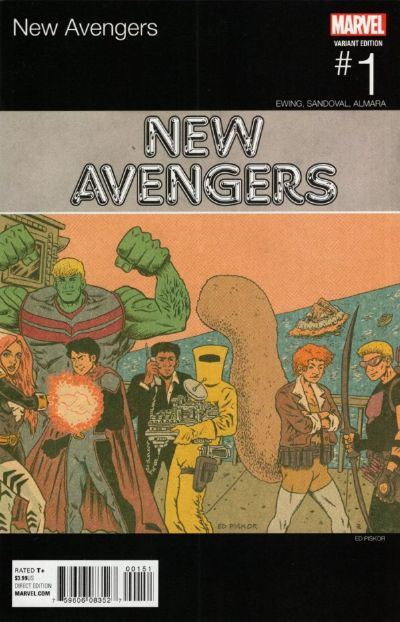 The New Avengers (4th Series) (2015) 1 (Variant Ed Piskor Cover)