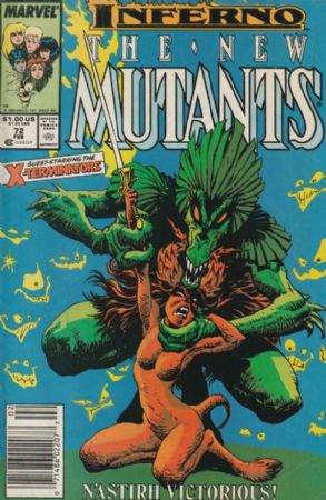The New Mutants (1st Series) (1983) 72 (Newsstand Edition)