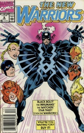The New Warriors (1st Series) (1990) 6 (Newsstand Edition)