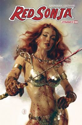 Red Sonja [Dynamite] (2023) 3 (Variant Joshua Middleton Bloody Cover)