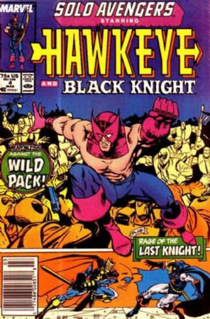 Solo Avengers (1987) 4 (Hawkeye And Black Knight) (Newsstand)