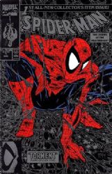 Spider-Man [1st Marvel Series] (1990) 1 (1st Print) (Silver / Black Cover) (Unbagged)