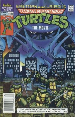 Teenage Mutant Ninja Turtles: The Movie [Archie] (1990) nn (First Print) (Archie Color Edition) (Newsstand)
