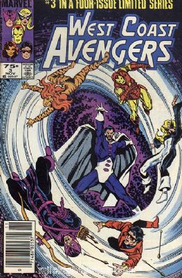 West Coast Avengers [1st Marvel Series] (1984) 3 (Newsstand Edition)