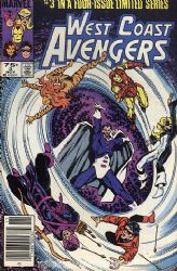 West Coast Avengers [1st Marvel Series] (1984) 3 (Newsstand Edition)