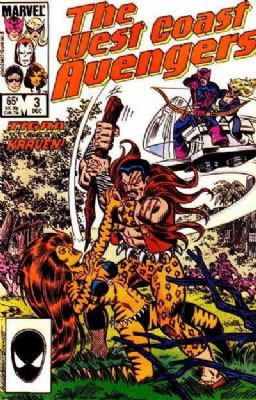 The West Coast Avengers [2nd Marvel Series] (1985) 3 (Newsstand Edition)