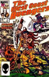 The West Coast Avengers [2nd Marvel Series] (1985) 3 (Newsstand Edition)