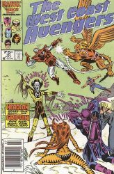 The West Coast Avengers [2nd Marvel Series] (1985) 10 (Newsstand)