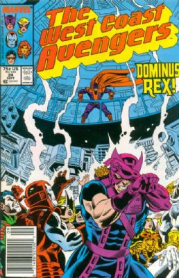 The West Coast Avengers [2nd Marvel Series] (1985) 24 (Newsstand Edition)
