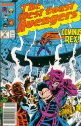 The West Coast Avengers [2nd Marvel Series] (1985) 24 (Newsstand Edition)