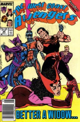 The West Coast Avengers [2nd Marvel Series] (1985) 44 (Newsstand Edition)