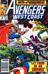 The West Coast Avengers [2nd Marvel Series] (1985) 55 (Newsstand)