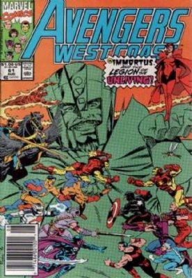 The West Coast Avengers [2nd Marvel Series] (1985) 61 (Newsstand Edition)
