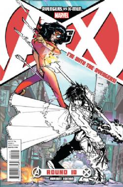 The Avengers Vs. The X-Men [Marvel] (2012) 10 (Variant Jim Cheung Red Logo Cover)