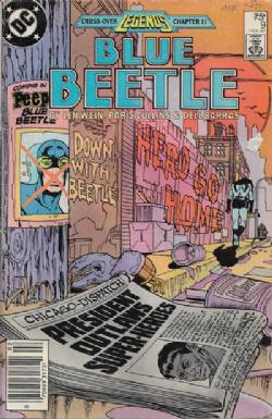 Blue Beetle [DC] (1986) 9 (Newsstand Edition)