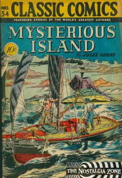Classics Illustrated [Gilberton] (1941) 34 (Mysterious Island) HRN35 (1st Print) 