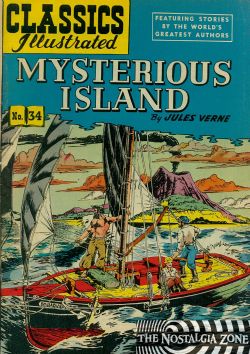 Classics Illustrated [Gilberton] (1941) 34 (Mysterious Island) HRN92 (6th Print)