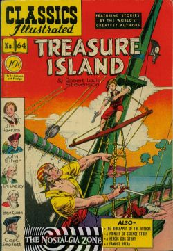 Classics Illustrated [Gilberton] (1941) 64 (Treasure Island) HRN62 (1st Print) 