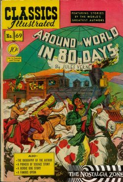 Classics Illustrated [Gilberton] (1941) 69 (Around The World In 80 Days) HRN70 (1st Print) 