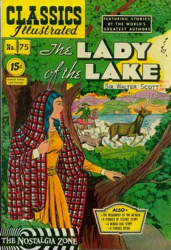 Classics Illustrated [Gilberton] (1941) 75 (The Lady Of The Lake) HRN85 (2nd Print)