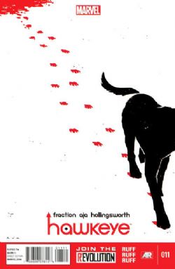 Hawkeye [Marvel] (2012) 11 1st print) (red paw prints)