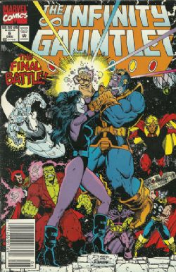 The Infinity Gauntlet (1st Series) (1991) 6 (Newsstand Edition)