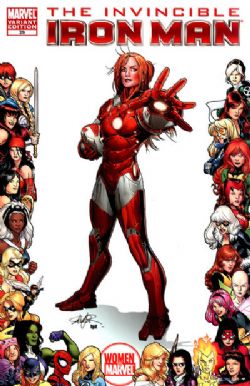 The Invincible Iron Man (1st Series) (2008) 29 (Women Of Marvel Variant Cover)