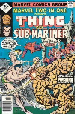 Marvel Two-In-One (1st Series) (1974) 28 (The Thing / Sub-Mariner) (Whitman Edition)