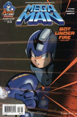 Mega Man (2011) 53 (Variant Bot Under Fire Cover)