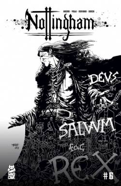 Nottingham [Mad Cave] (2021) 6 (Variant Black And White Cover)