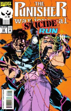 Punisher: War Journal (1st Series) (1988) 64 (Die-Cut Cover) (Newsstand Edition)