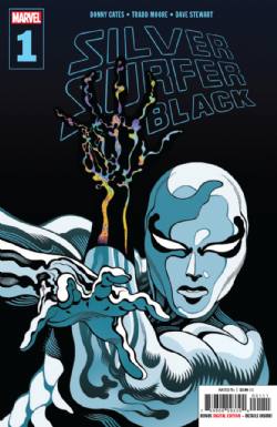 Silver Surfer: Black [Marvel] (2019) 1 (main Tradd Moore black BG cover)