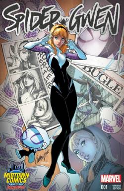 Spider-Gwen (1st Series) (2015) 1 (1st Print) (Variant Mid-Town Comics Cover)