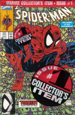 Spider-Man [1st Marvel Series] (1990) 1 (1st Print) (Green Cover) (Bagged)