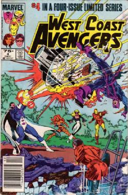 West Coast Avengers [1st Marvel Series] (1984) 4 (Newsstand Edition)