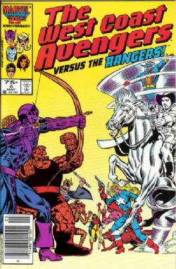 The West Coast Avengers [2nd Marvel Series] (1985) 8 (Newsstand Edition)