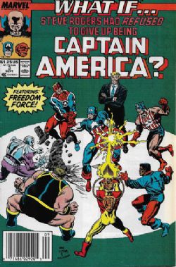 What If? (2nd Series) (1989) 3 (...Steve Rogers Had Refused to Give Up Being Captain America?) (Newsstand Edition)