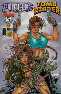 Witchblade / Tomb Raider (2000) 1/2 (Dynamic Forces Gold Foil Cover)
